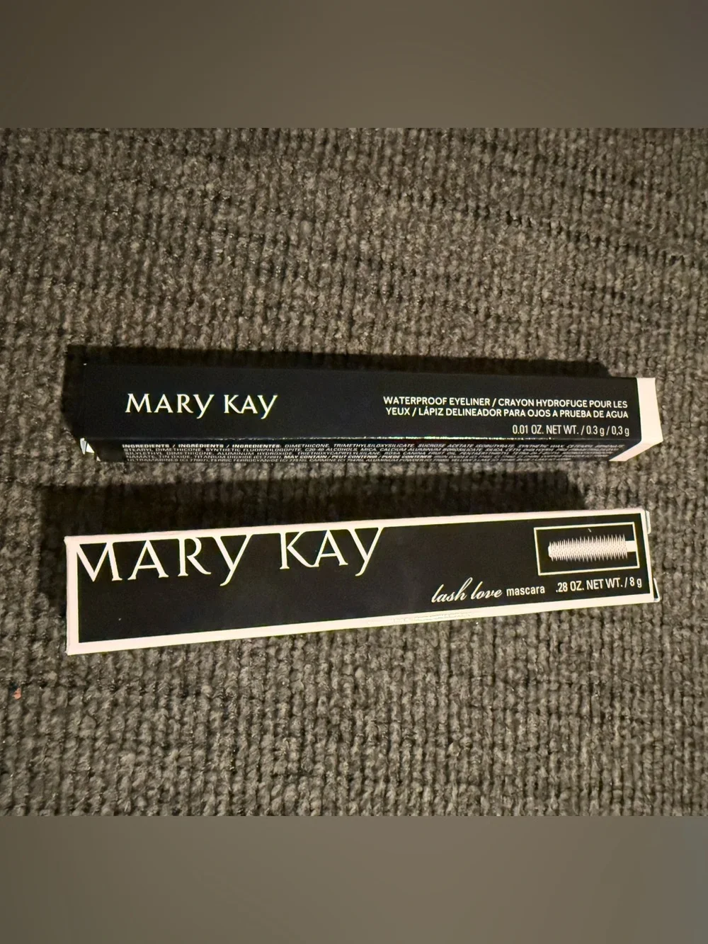 Mary Kay Lash Love Mascara & Waterproof Eyeliner Set - Black Packaging
